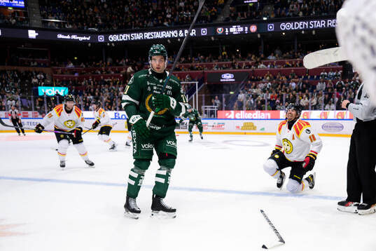 Färjestads Viktor Lodin och Brynäs Anton Rödin