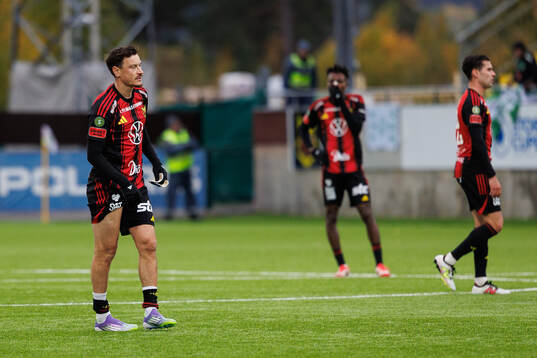 Östersunds Jamie Ryan Hopcutt deppar
