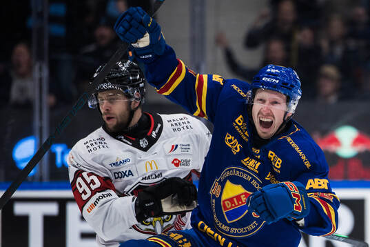 Djurgårdens Colby Sissons jublar