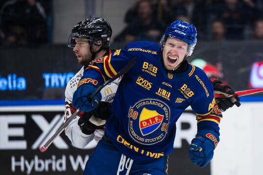 Djurgårdens Colby Sissons jublar