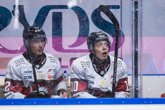 Malmö Redhawks Janne Kuokkanen och William Von Barnekow