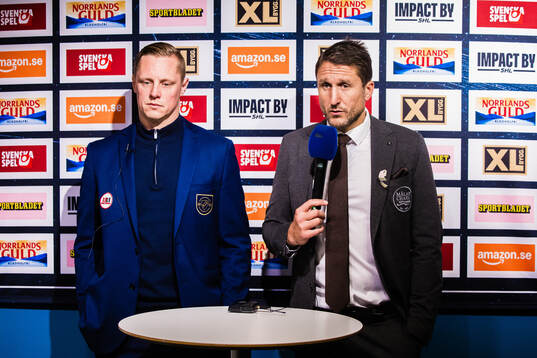 Djurgårdens tränare Robert Kimby och Malmö Redhawks
