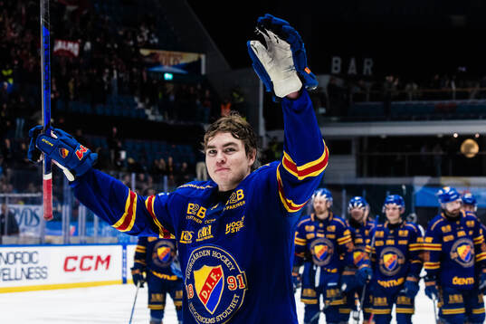 Djurgårdens Anton Frondell jublar