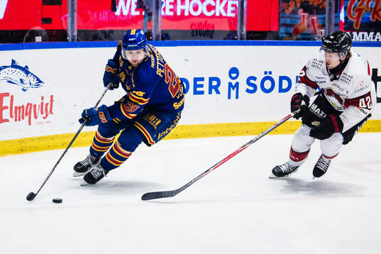 Djurgårdens Mathias Emilio Pettersen och Malmö Redhawks