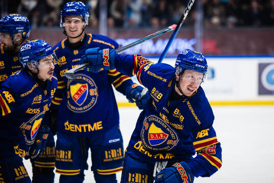 Djurgårdens Colby Sissons jublar
