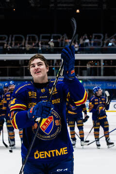 Djurgårdens Anton Frondell jublar