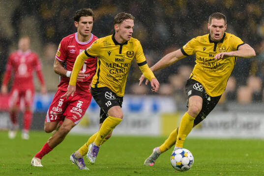 Mjällbys Jeppe Kjaer och Jacob Bergström
