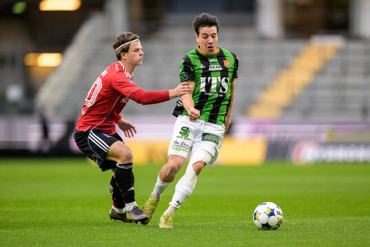 IFK Norrköpings Axel Brönner och GAIS Matteo de Brienne