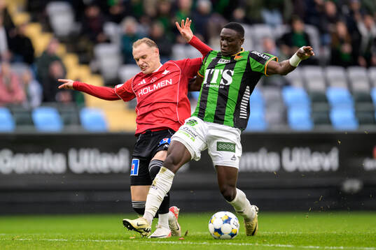 IFK Norrköpings Marcus Baggesen och GAIS Ibrahim Diabate