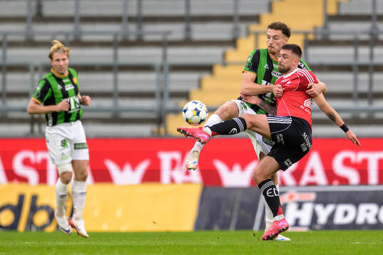 GAIS Anes Cardaklija och IFK Norrköpings Tim Prica