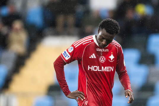IFK Norrköpings Abdoulie Tamba deppar