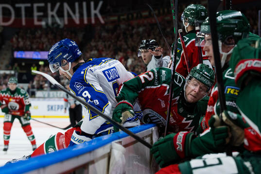 Leksands Matt Caito och Frölundas Christian Folin
