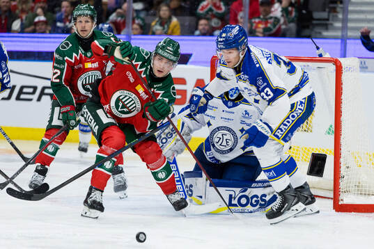 Frölundas Jacob Peterson och Leksands Olle Strandell