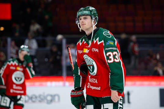 Frölundas Linus Högberg deppar