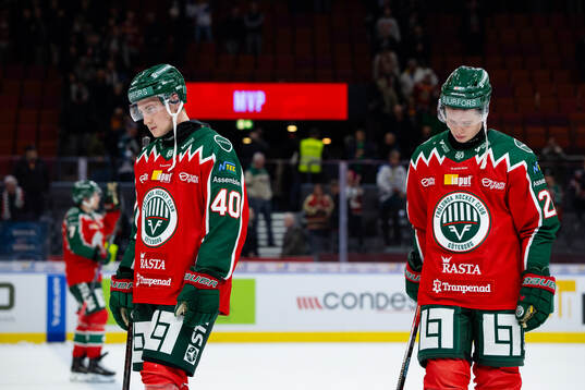 Frölundas Jacob Peterson och Isac Heens deppar