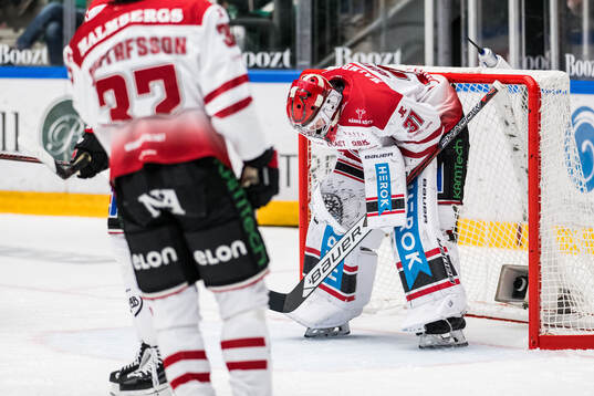 Örebros målvakt Jonas Arntzen deppar