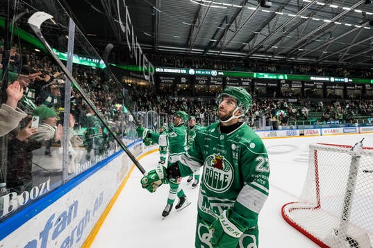 Rögles Josh Dickinson jublar