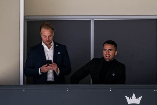 Rögles sportchef Hampus Sjöström och Klubbdirektör Alen