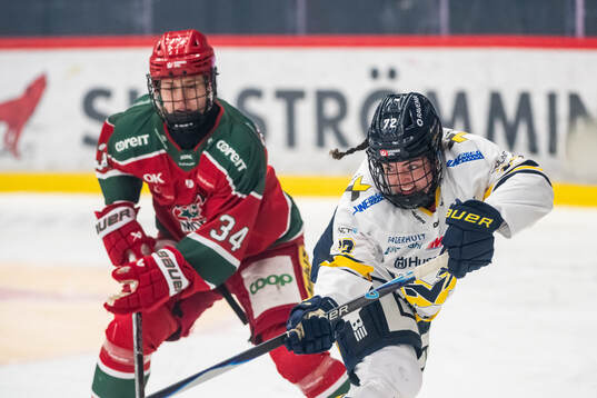 Modos Vendula Pribylova och HV71s Rachel Weiss
