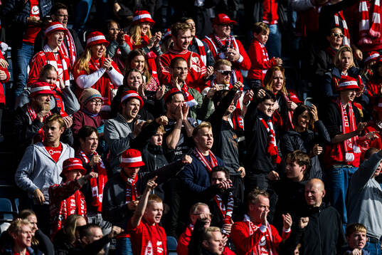 Spectators in the stands