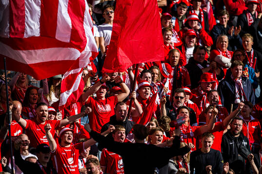 Spectators in the stands
