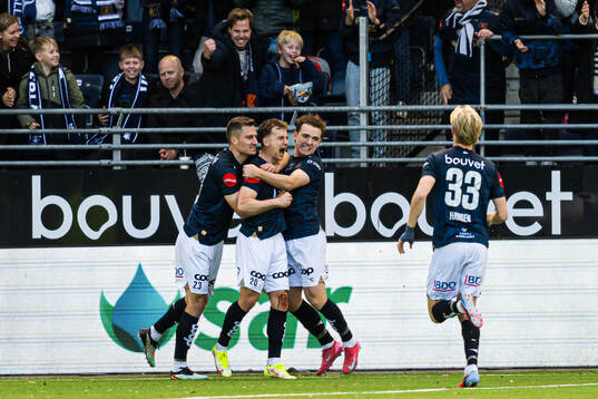 Peter Buch Christiansen of Viking celebrates