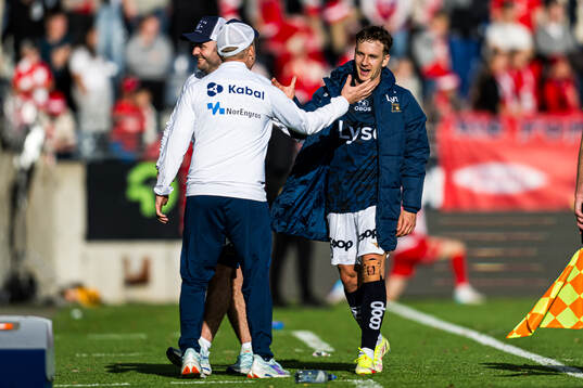 Head coach Morten Jensen of Viking and Peter Buch