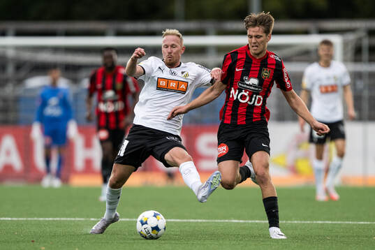 Häckens Mikkel Rygaard Jensen och Brommapojkarnas Oliver