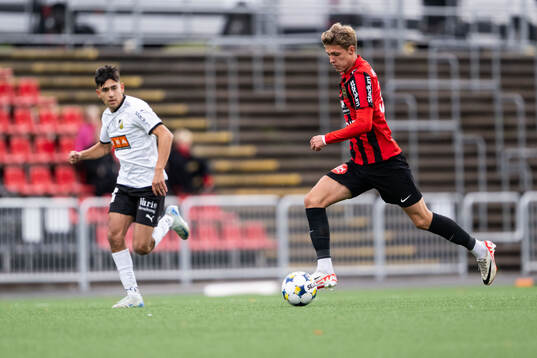 Häckens Danilo Al-Saed och Brommapojkarnas Lukas Björklund