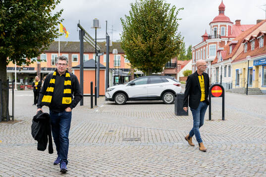 Mjällbys styrelse ledamot Johan Dalén och ordförande