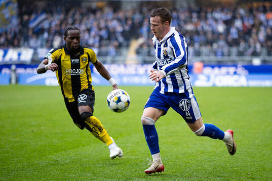 Hammarbys Okeke Obilor Denzel och IFK Göteborgs Tobias