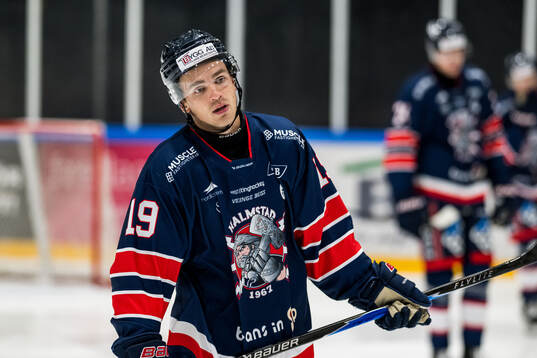 Halmstads Albin Blomberg deppar
