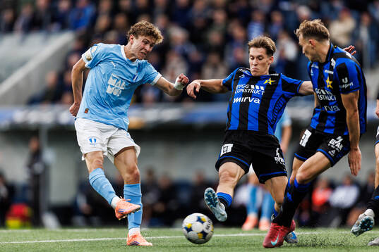 Malmö FFs Hugo Bolin och Sirius Marcus Lindberg