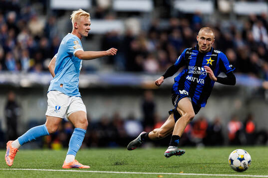 Malmö FFs Otto Rosengren och Sirius Melker Heier