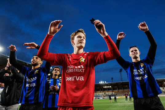 Sirius Joakim Persson, målvakt David Celic och Sirius