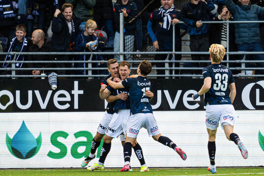 Peter Buch Christiansen of Viking celebrates