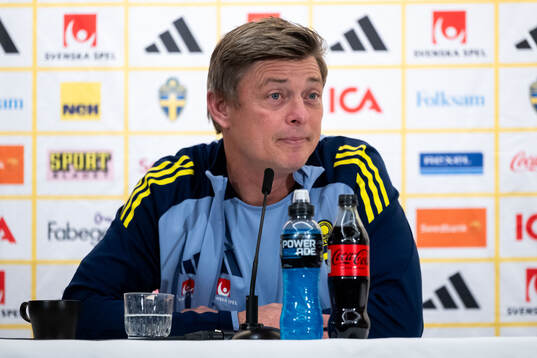 Head coach Jon Dahl Tomasson of the Swedish men's national