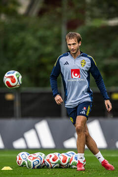 Benjamin Nygren of the Swedish national football team