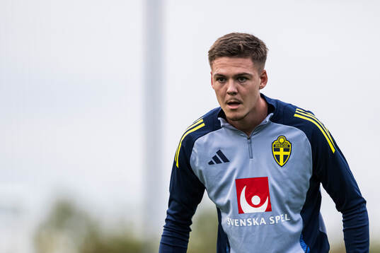 Emil Holm of the Swedish national football team