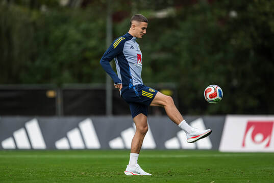 Gustaf Lagerbielke of the Swedish national football team