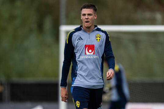 Emil Holm of the Swedish national football team