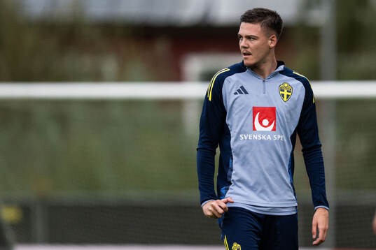Emil Holm of the Swedish national football team