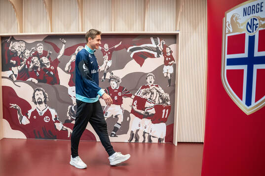 Eivind Helland of the Norwegian national football team