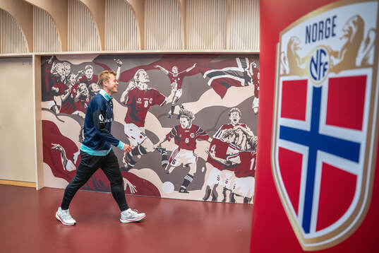Aune Heggebø of the Norwegian national football team