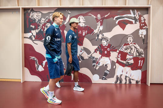 Andreas Schjelderup and Oscar Bobb of the Norwegian
