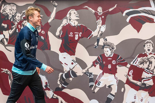 Aune Heggebø of the Norwegian national football team