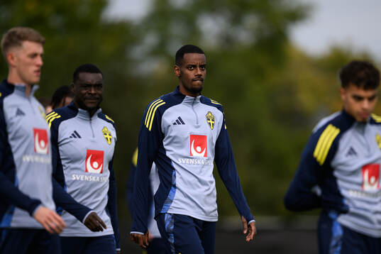 Alexander Isak of the Swedish men's national football team