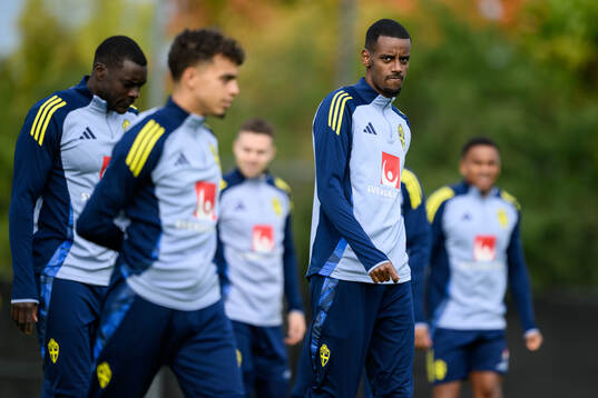 Alexander Isak of the Swedish men's national football team