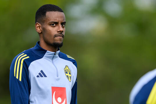 Alexander Isak of the Swedish men's national football team