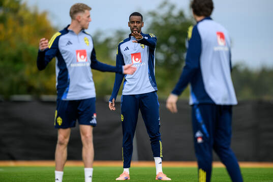 Alexander Isak of the Swedish men's national football team